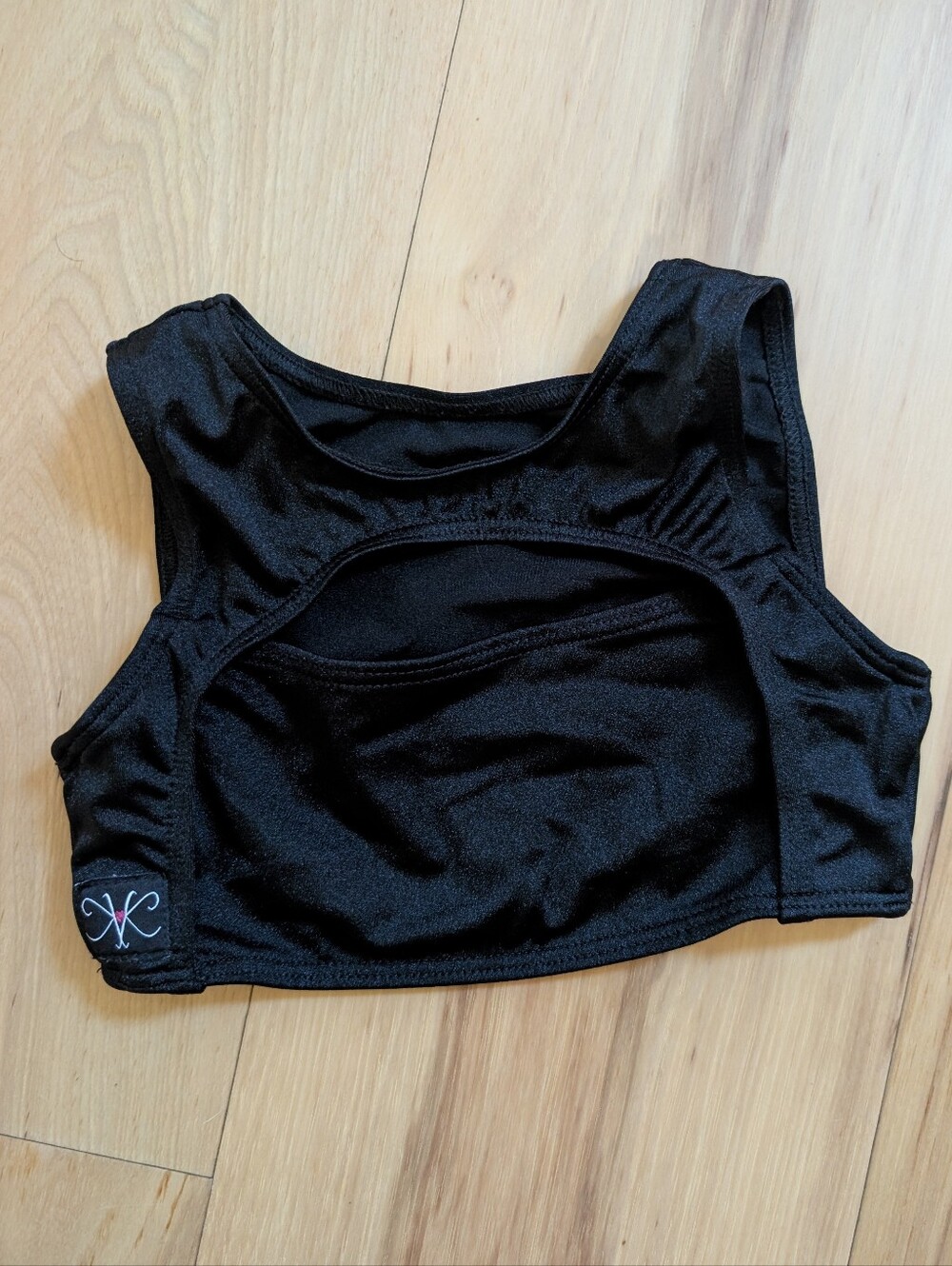 Kandi Kouture Black Cutout Bra Top Dance CM 5/6